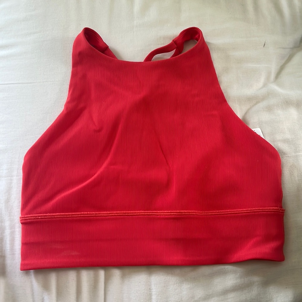 Lululemon Ribbed Energy High Neck Longline Bra